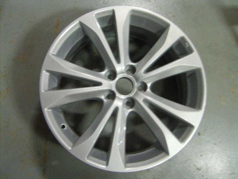 2013 subaru legacy wheel, 17x7.5, 5 double spoke full face painted silver