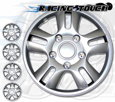 Metallic silver 4pcs set #006 15" inches hubcaps hub cap wheel cover rim skin