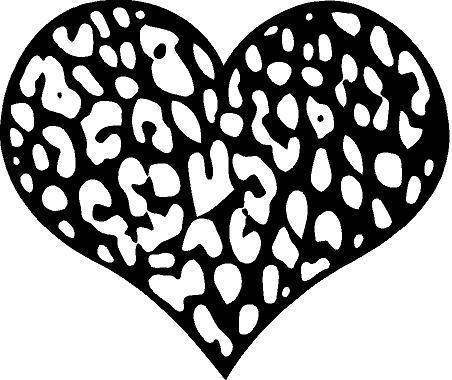 Sell Cheetah Print Heart Sticker Decal in Denton, North Carolina, US