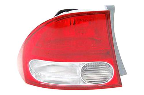 Replace ho2818138 - honda civic rear driver side outer tail light lens housing