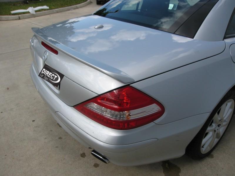 2002-2009 mercedes sl r230 euro l-style rear trunk lip spoiler (painted)