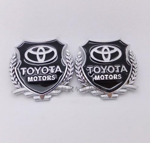Car metal badge badge emblem sticker toyota (toyota) x2