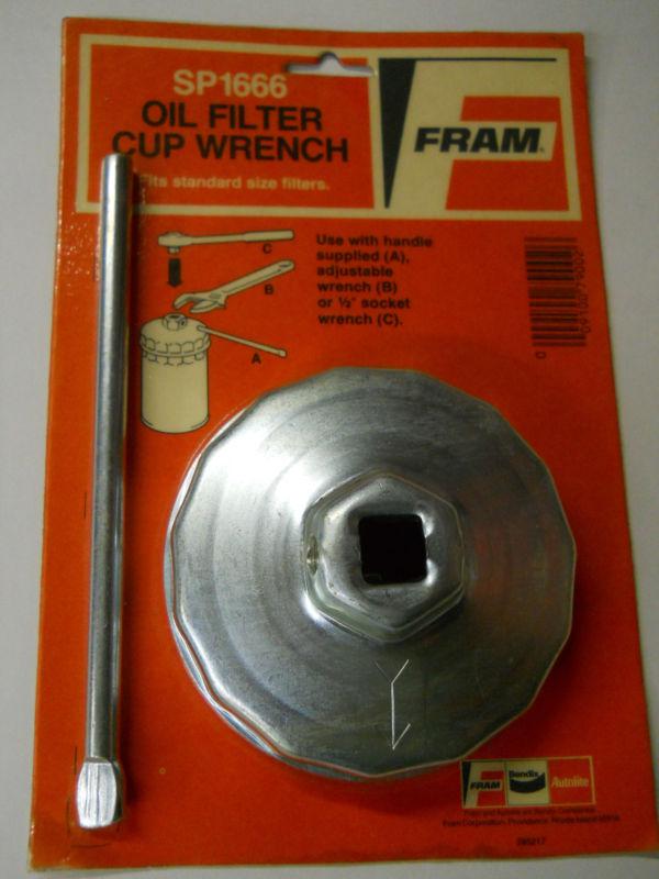 Fram cap style filter wrench for standard size oil filters