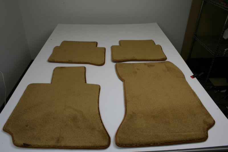 Luxury carpet floormats color:saddle 4pc frt/rear 2012-on mb cls550/63amg