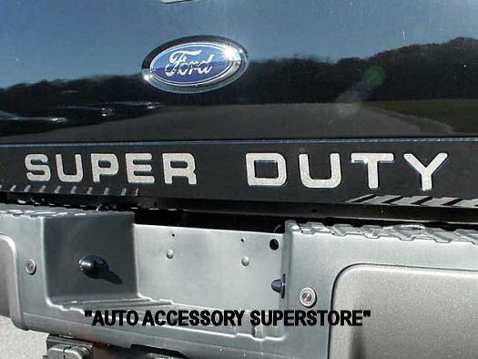Ford superduty stainless tailgate letters: awesome looks! quick & easy install!