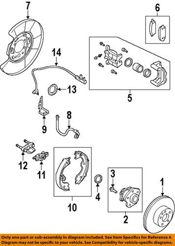Nissan oem d4m60eg50c brake pad or shoe, rear/disc brake pad