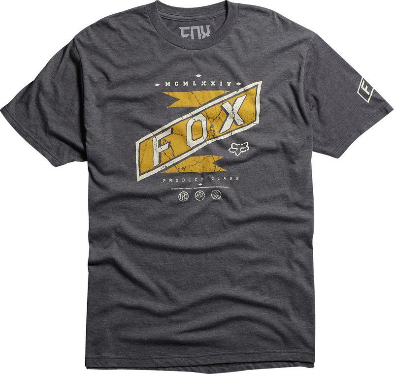 Fox road show charcoal heather tee shirt t-shirt motocross t tshirt mx 2014