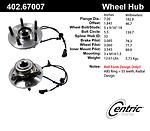Centric parts 402.67007e front hub assembly