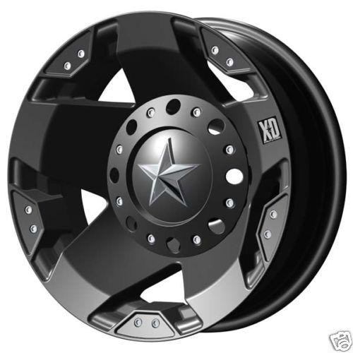 Xd 775 rockstar 17x6 black wheels rims dually ford new