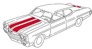 1970 1971 1972 chevelle ss stripe stencil kit 70 71 72