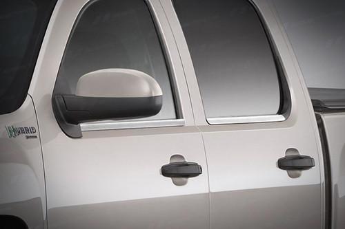 Ses trims ti-ws-101 07-13 chevy silverado window sills truck chrome trim
