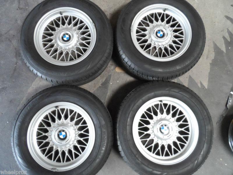 16" oem bmw 7 series 735 740 e38 mesh bbs wheels w/ yokohama tires! clean