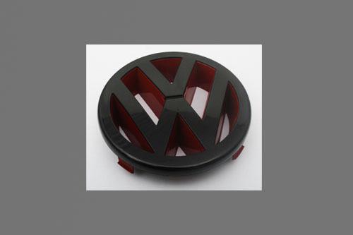 Vw jetta mk4 1.8t 2.0 gli vr6 gloss black red front grille emblem badge