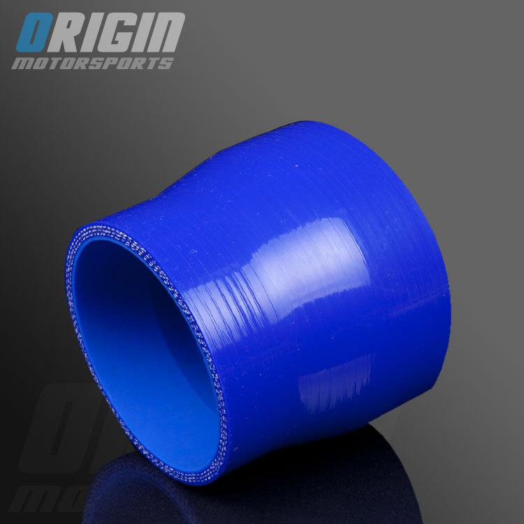 Blue 2.5" to 3" turbo intake silicone straight reducer hose pipe coupler 63-76mm