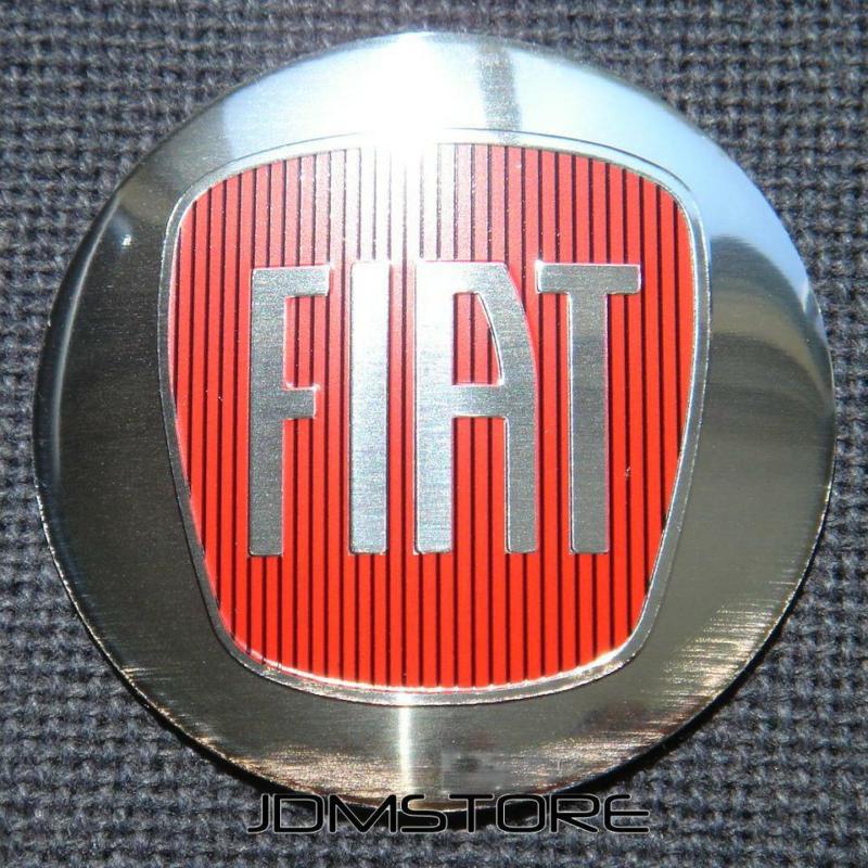 Fiat wheel center sticker badges emblem 4pcs