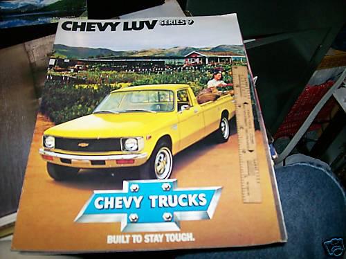 Chevy luv series 9 -- 8 page vintage sales brochure
