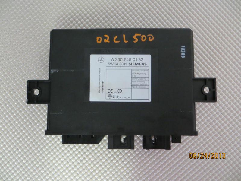 02 mercede cl500 keyless entry control module, oem a2305450132 