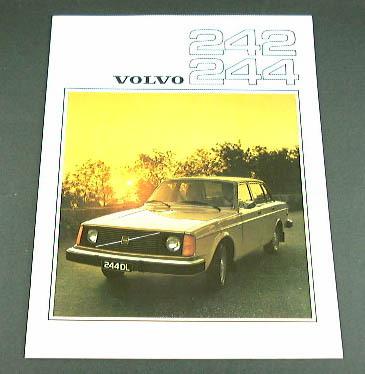 1976 76 volvo 242 and 244 brochure sedan