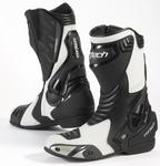 Cortech latigo air road race motorcycle boot white/black size 14 (49)