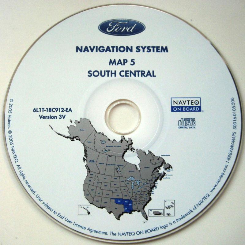 2003-2006 ford expedition navigation cd map 5 ok ar la ms  tn south central