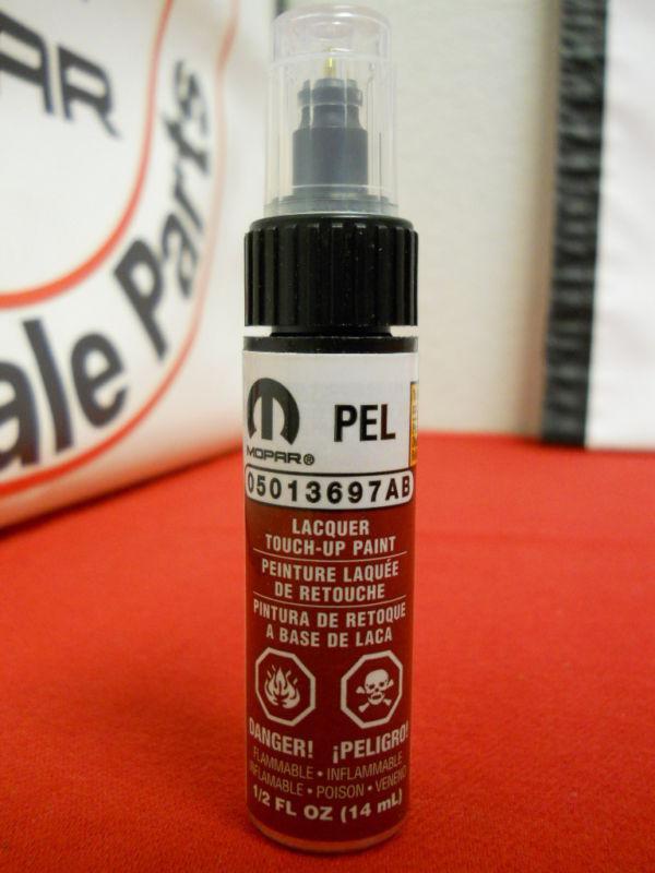 Dodge jeep chrysler ram fiat inferno red tinted pearl touch-up paint (pel/wel)