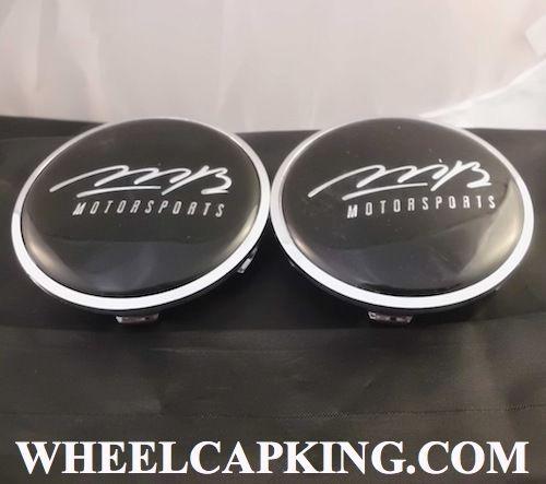 Mb motorsports black custom wheel center cap caps set of 2, # bc-424