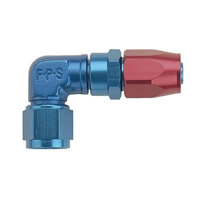 Fragola 109120 hose end reusable 90 deg -20 an hose to female -20 an red/blue ea