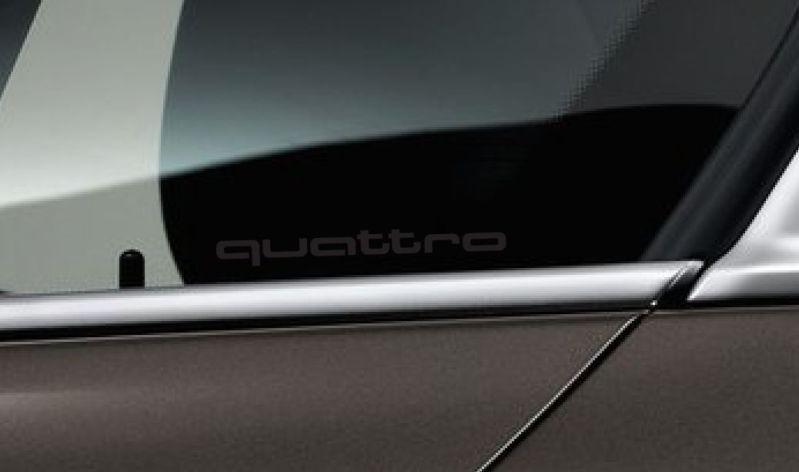 Audi quattro window blk decal sticker emblem a3 a4 a5 a6 a7 a8 s4 s5 s7 rs4 a3b