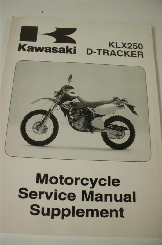Tc 1999-2005 kawasaki klx250 d-tracker motorcycle service manual supplement