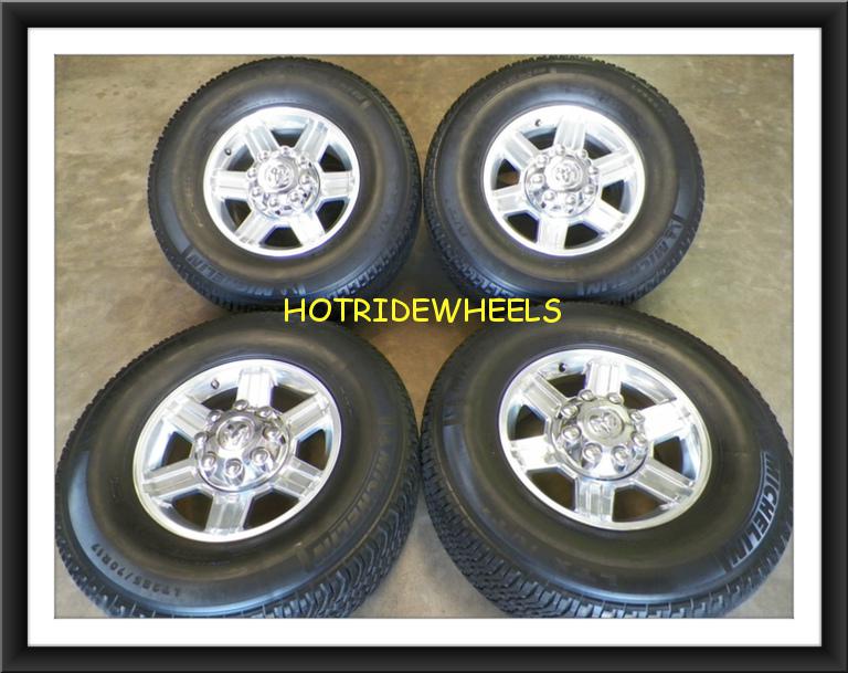 17" dodge ram 2500 oem wheels with michelin tires 285/70/17  local pick up only 