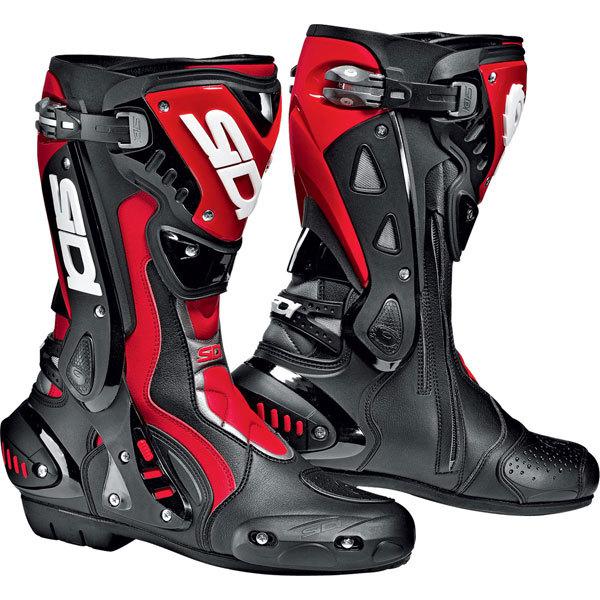 Black/red 9.5 sidi st race boot