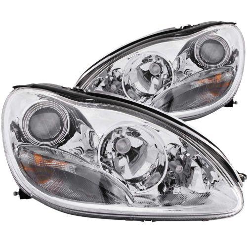 Anzo headlights projector and chrome housing for 1999-05 mercedes s class 121092