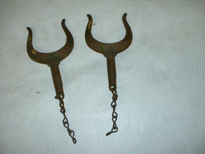 Boat hardware wilcox crittenden #1 vintage brass oar locks