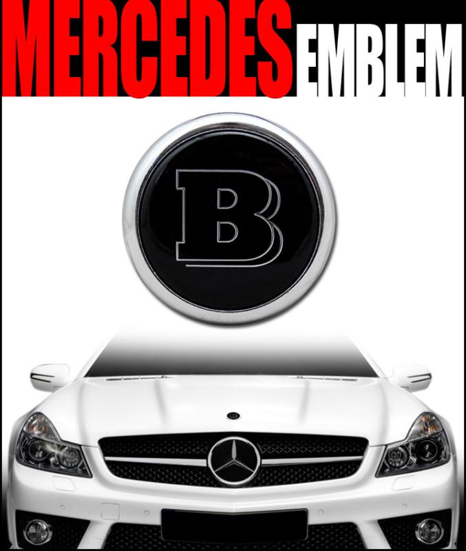 "b" style front hood emblem badge 1p mercedes-benz e-class w124 w210 w211 w212