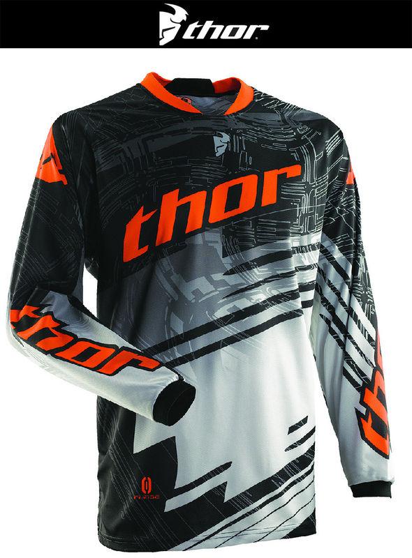 Thor youth phase swipe orange black white dirt bike jersey motocross mx atv 2014
