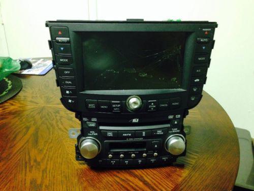 04-06 acura tl oem 6 cd radio with navigation (brocken screen)