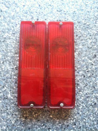 1967-72 chevy truck tail light lens,original used.pair.