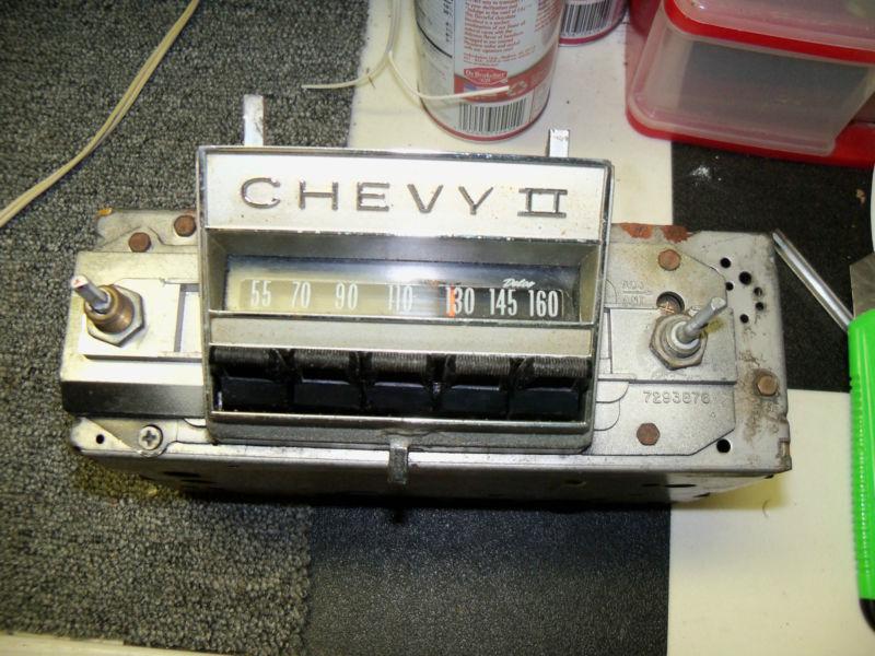 Working original 1966 67 chevy ii ss am radio gm delco serviced 986869  