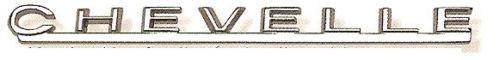 1967 chevelle hood emblem chevelle script 67