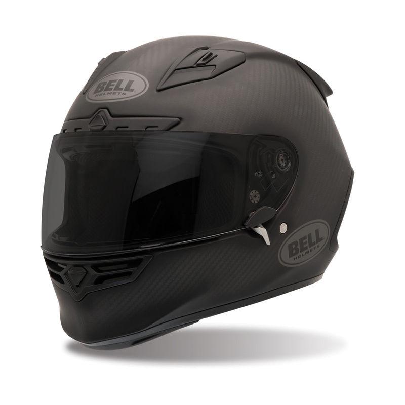 Bell star carbon xs-2xl matte black motorcycle race helmet new