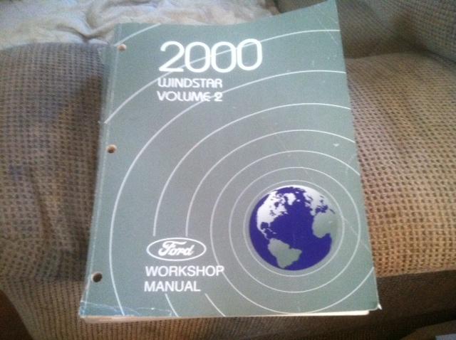 2000 ford windstar workshop manual volume 2