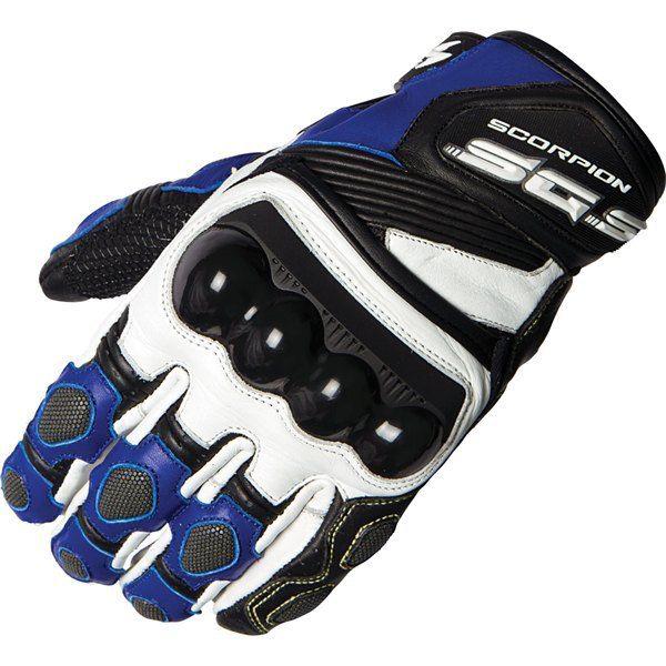 Blue m scorpion exo sgs leather glove