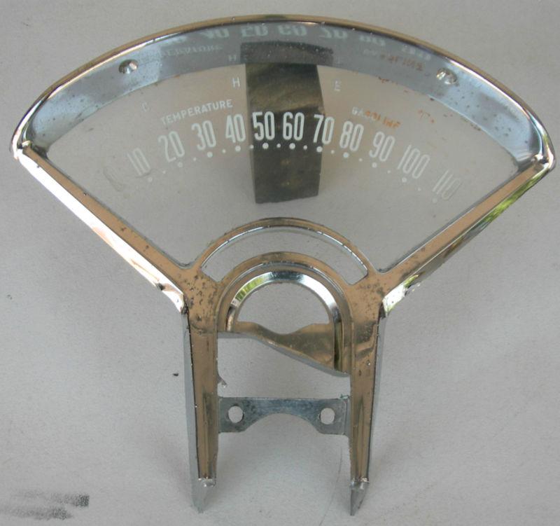 1955 1956 chevy automatic dash speedometer bezel  and faceplate - item #4