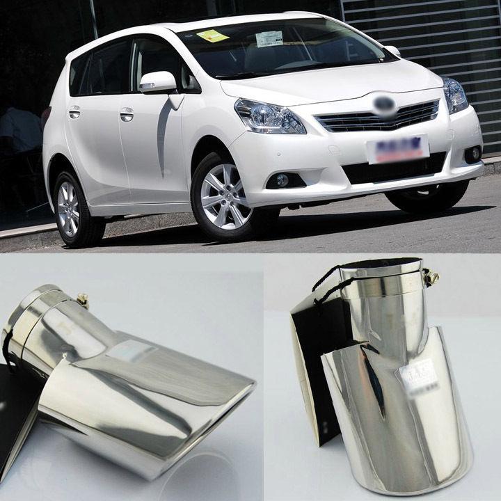 Genuine superb inlet t304 stainless steel exhaust muffler tip for toyota verso