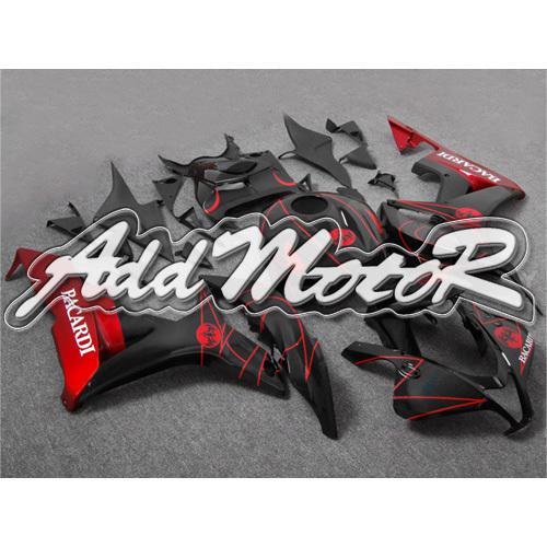 Injection molded fit 2007 2008 cbr600rr 07 08 red black fairing 67n72