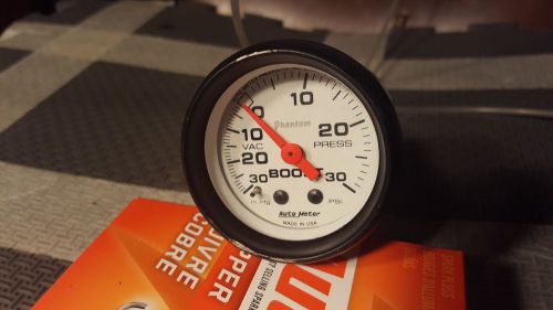 Auto meter autometer 5701 phantom mechanical boost vacuum gauge 2 1/16