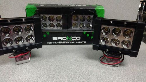 Bronco atv components pair of led spotlights for atv, utv &amp; golf cart