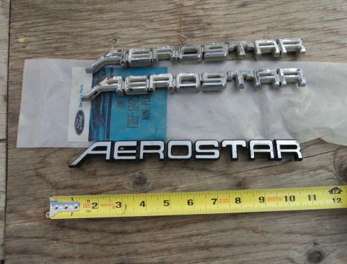Aerostar name plates &gt;&lt; oem from ford  &gt;&lt; 3 pieces look