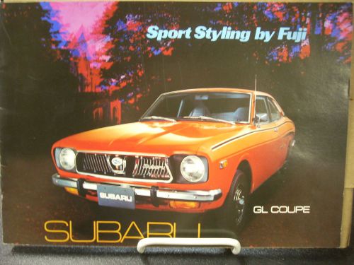 1971 71 subaru dl gl series dealer sales brochure folder catalog