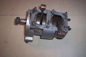 Antique outboard koenig 2 cyl racing engine components - crank case